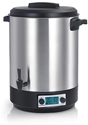 Stérilisateur De Bocaux Électrique Cuve Inox Avec Ecran Lcd, Robinet Et Minuteur 45l 2500w - STERI PRO INOX 45L LCD