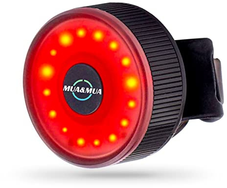 mua&mua Luce Posteriore Bicicletta Ricaricabile USB Luce Bici Fino a 56 Ore di Illuminazione Impermeabile Avvertimento 3 modalità