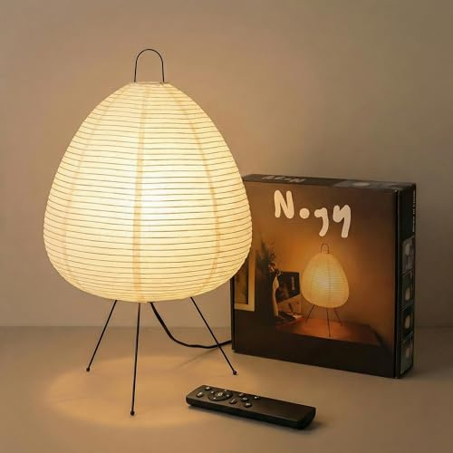 Nogy Japanese Decor Lantern Lamp • Dimmable Paper Lamp • Cozy Japandi Style • Japanese Lantern Light