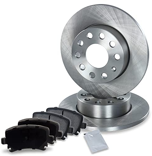 ATEC Germany Bremsenset Hinterachse inkl. Bremsscheiben Ø 256 mm Voll + Bremsbeläge Hinten