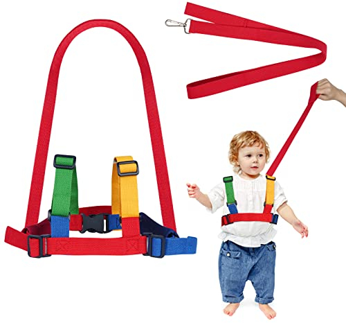AOMIG Baby SicherheitsGurte, Pferdeleine Kinder,Toddler Walking Harness, kinderleine,Baby Safety Reins für Anti-Lost, Sicherheitsleine für Kinder (Gelbgrün)