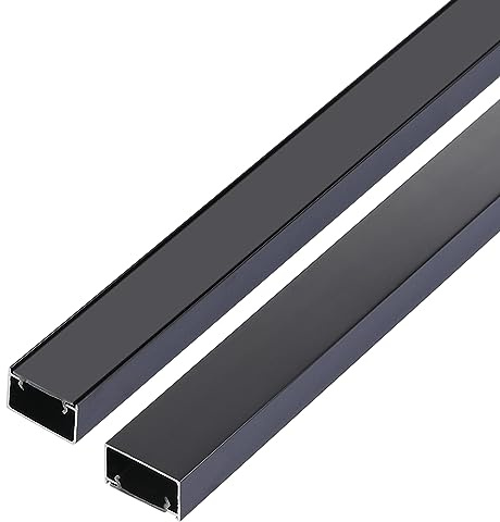 ATNEDCVH Aluminium Alloy U Shape Edge Trim Strip Decoration Profiles with Base, Metal Cable Raceway Cord Cover Channel, Ceramic Tile Mirror Wall Trim Transition Corner Decorative Strips