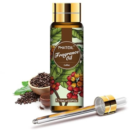 PHATOIL Coffee Fragrance Oil for Diffuser for Home, Essential Oils for Aromatherapy, Soap Making, Candle Making, Burner Oil - 100ml