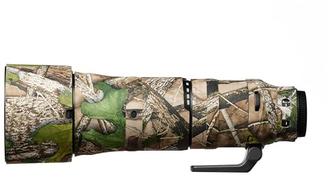 easyCover - Lens Protection Camouflage Cover - Objektivschutz - Schutz für Ihr Kameraobjektiv - Geeignet für Nikkor Z 180-600mm f/5.6-6.3 VR - True Timber HTC Camouflage