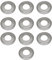 10 Pcs Belleville Spring Disc Washer, M5 Stainless Steel Conical Knurled Spring Washers, Serrated Spring Washers for Industrial, Construction