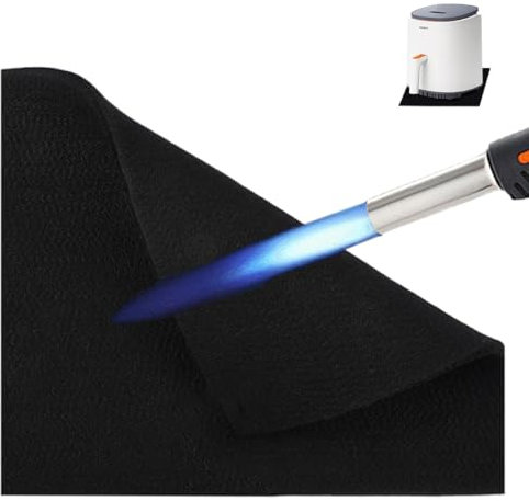 Tapis Ignifuge 30x30cm, 8mm Tapis Anti Feu Résistant à la Chaleur, Couverture Anti-Feu pour la Maintenance et la Soudure, Prévention des Incendies, Extinction des Incendies, Arrêt des Incendies