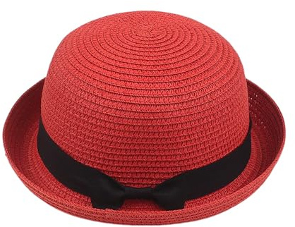 Generisch Strohhut Damen Breiter Krempe Sommerhut Outdoor Sonnenhut Elegant Urlaub Damenhut Atmungsaktiv Faltbar Strandhut Sommer Sonnenschutz