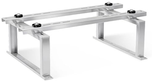 WPWSDWMX Soporte de Montaje en Suelo para Aire Acondicionado, Base Ajustable con Amortiguador Antivibración y Condensador, Capacidad de Carga de 300 Kg(74 * 48 * 20cm)