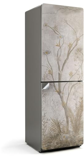Adesivi per Frigorifero Decorativi 60x180 cm Facile Applicazione Coprire Contro i Graffi Resistenti all'Acqua Autoadesivo Decorativo Impermeabile - Rami e fiori