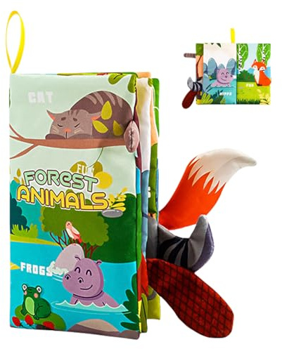Generico Libri per Bambini | Giocattoli Educativi Morbidi Masticabili Sonori da Viaggio,Giocattoli Fruscianti per Bambini,per Asilo Scuola Materna Viaggio Casa Gioco Vacanza Compleanno Feste Indoor