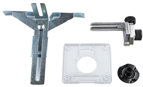 UTTASU Router Edge Guide Template for Dewalt 3701/3703/3709 Trimming Machines, Straight Cutting Guide with Adjustable Bracket, ABS Construction, Precision Edge Trimming for Woodworking & DIY Projects