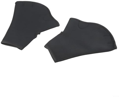 Guantes de natación de 2 mm de grosor con dedos palmeados para resistencia al agua y fitness, apoyo a la velocidad de natación y entrenamiento muscular central (M azul)