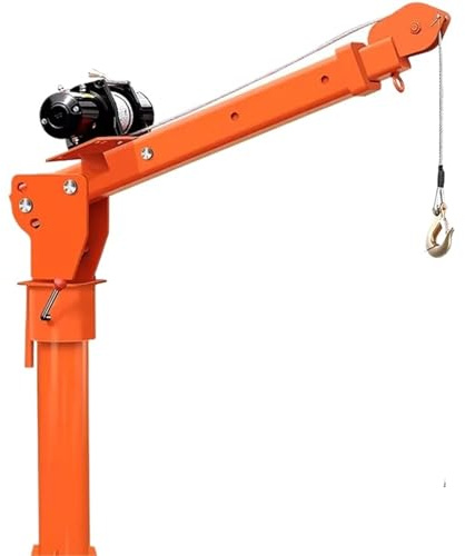 Montacargas eléctrico Polipasto Eléctrico Capacidad de elevación de grúa montada en vehículo: 500 KG/1T 12/24 V para uso doméstico, 220 V para polipasto pequeño móvil para camiones no