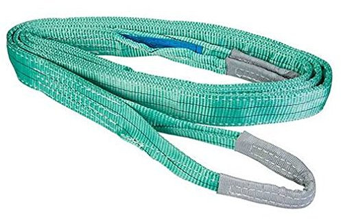Hebeband Gurtband Rundschlinge mit Schlaufen 2000KG 2m Länge 60mm Breite grün