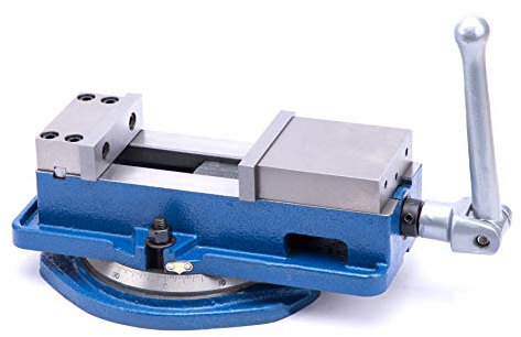 JETON Präzisions Maschinenschraubstock mit Tisch, BB=100mm, Blau