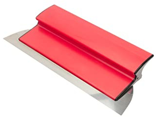 Trevendo Profi Flächenspachtel mit Z-Griff Flexogrip - 0,3 mm Edelstahlklinge - extra leicht, für Trockenbau, Wände und Decken Verputzen - Fassadenspachtel, Breitspachtel - 25 cm