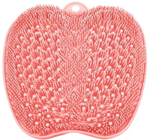 BESKAR Fußwäscher Bath Massage Pad mit Rutschfesten Saugnäpfen | Fuss Wäscher Dusche zum Reinigen der Füße Peeling No Bend, Fußpunkte Reflexzonenmatte zur Entspannung der Füße