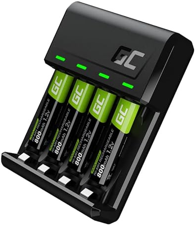 SET CARGADOR GREEN CELL GC VITALCHARGER Y 4 PILAS AAA / HR03 800MAH