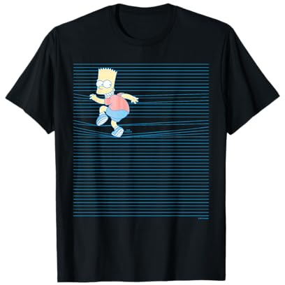 The Simpsons Bart Simpson Ruled Notebook Paper School Escape Camiseta