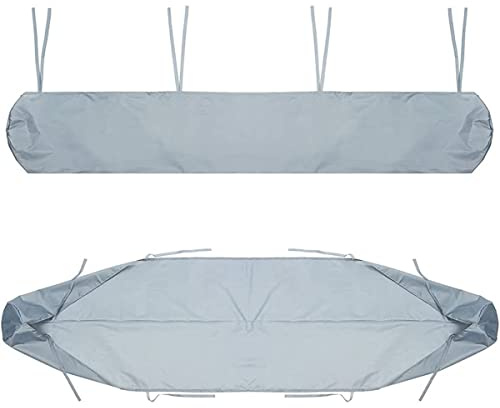 Tende da Sole per Giardini, Coperture Tettoia Tessuto 420D Oxford Protettiva Antipolvere Impermeabile, per Avvolgibile A Scomparsa, Patio Veranda Esterno Invernale (2M Grigio)