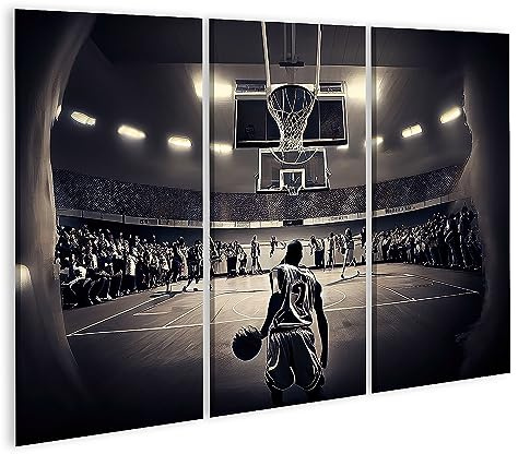 islandburner Bild auf Leinwand Basketballspieler Basketball Bilder Wandbilder Poster JEJY-3P