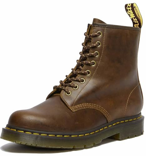 Dr. Martens 1460 Bottes unisexes pour adulte, Marron Dark Tan., 47 EU