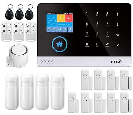 Alarma WiFi inalámbrica Tuya Smart House App Control – Sistema de alarma de seguridad antirrobo para una protección completa