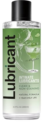 Lubricante Personal Natural a Base de Agua, Lubricante Orgánico para Ella Él y Parejas Lubricante Íntimo para Parejas Orgánico Natural 200ml（Mojito)