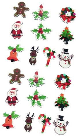 DIYEAH 100stücke Holz Cartoon Knöpfe Für Weihnachten Bunte Drucke Für Bastelarbeiten Und Scrapbooking-dekoration