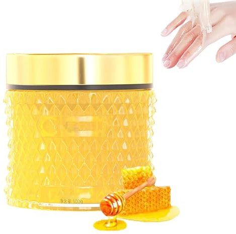 Máscara Rejuvenecedora de Miel para Manos, Máscara Peel Off para Manos, Leche Natural de Miel Peel Off para Manos, Película Hidratante Nutritiva Exfoliante para Manos (1pcs)