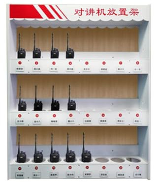 RIYUE_SHENGHENG Wall Mounted Walkie Talkie Holder Radio Case,construction Site Hotel Universal Two Way Radio Holder,firefighter Radio Holder,desktop Finishing Multi Grids Walkie Talkies Organizer