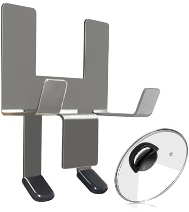 ZephyrCraft Pot Lid Holder Stainless Steel | Kitchen Helper for a Clean Workspace | Lid Holder Kitchen, Pot Lid Organizer, Kitchen Utensils & Kitchen Organizer