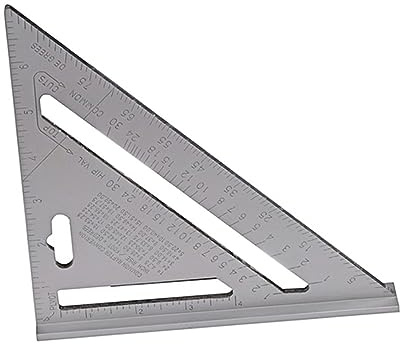 OSALADI Righello Triangolare Metrico in Alluminio Con Goniometro Per Utensili Manuali Per La Lavorazione Del Legno Righello Di Misura Per Rivestimenti