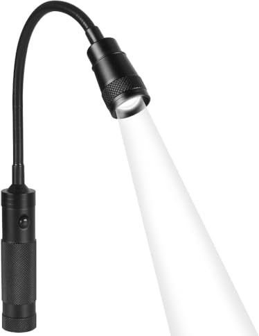 Lampada Barbecue Magnetica, 1/2 Pezzi Luce per Barbecue, Telescopica e Zoom, Luci BBQ con Collo D'oca Flessibile a 360° per Griglie All'aperto Campeggio Picnic