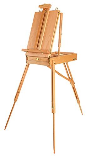 ABBNIA Caballete de Madera de 178 cm de Alto para Pintar, Caballete de Suelo con Estructura en A, Caballete Plegable portátil, trípode para Artistas y Estudiantes.