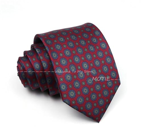 NRBMZYEN Corbata de poliéster para hombre, corbatas azules para bodas, fiestas, uso diario, camisa, traje, accesorios de decoración, Color: 57., talla única