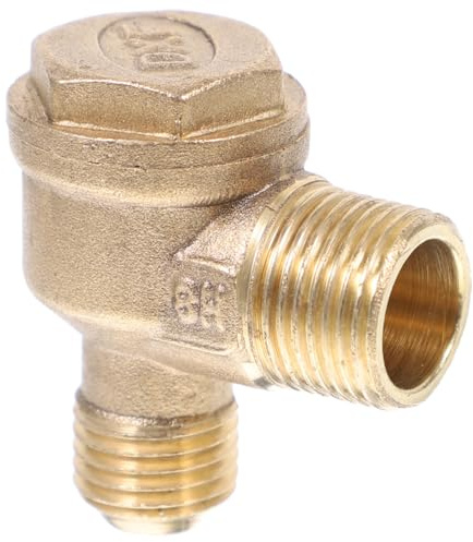 DIYEAH Clapet Anti-Retour Compresseur D'Air Filetage Externe En Laiton 4.00X3.80X3.50Cm Accessoire Pneumatique Pièces Détachées Remplacement Facile