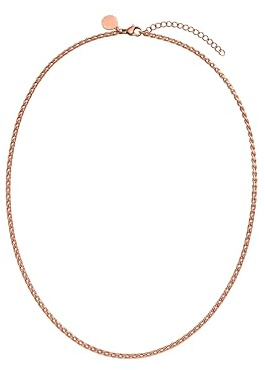 Purelei Ila Kette – ineinandergreifende Glieder, wasserfest & verstellbar – Edelstahl, 14K vergoldet, 18K rosévergoldet oder silberfarben (Rosegold)