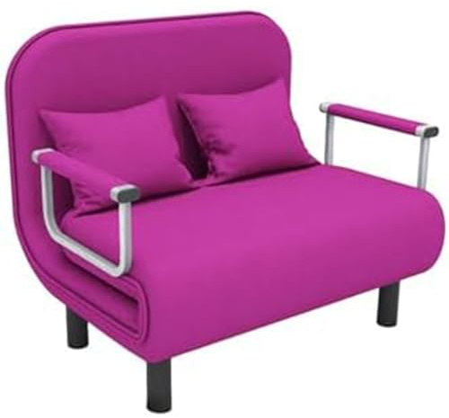 Konvertibel justerbar hopfällbar sovstol säng 3-i-1 soffa, enkel flip-stol fritid golv soffa med rygg, stoppat säte – bekväma och eleganta platsbesparande möbler