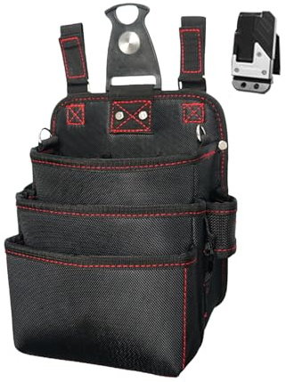 Ceinture Porte-Outils Organisateur Oxford Imperméable 3 | Pochette Ceinture Travail pour Travail Construction Menuiserie Jardin Mécanique Électricité