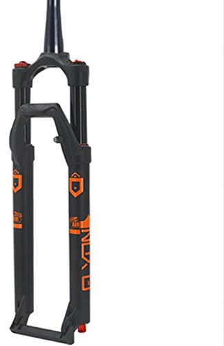 HOMSXPAC Fourche Avant VTT Air 27,5/29 Pouces, débattement de 120 mm, Blocage Rapide 1-1/2, réglage du Rebond de 9 mm, Accessoires Inclus