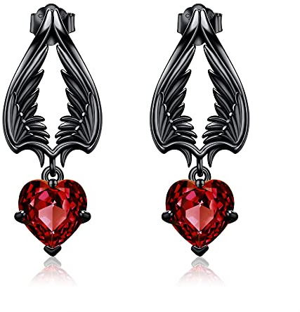 Engel Teufel Ohrringe Sterling Silber Dämon Engelsflügel Tropfen Ohrringe Geburtstag Schmuck Geschenke für Frauen