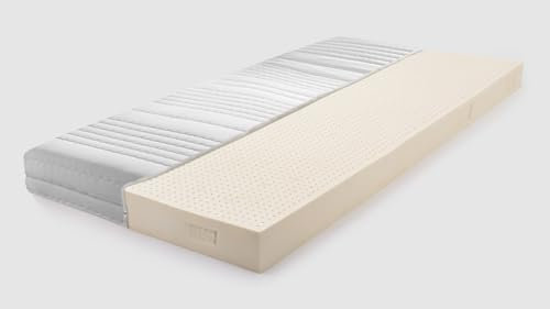 Ravensberger Matratzen Kinder- und Jugendmatratze Natura Latexmatratze für Kinder RG75 | Härtegrad H1/2 | 100% Naturlatex | Für Allergiker |für Babys geeignet (Baumwoll-Bezug, 100 x 200 cm)