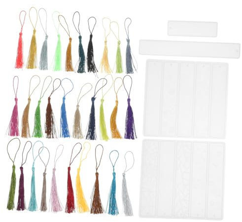 EXCEART 2 Sätze Silikonform-set Diy & Handwerk Harzformen Für Lesezeichen Epoxidharz-lesezeichenform Formen Für Harz Einfach Geformte Formen Katzenpfote Student Kieselgel Tablett