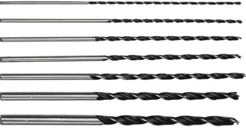 Topolenashop Set 7 Punte Trapano Legno 300 mm Ø 4-12 mm – Punte Elicoidali Lunghe per Foratura Profonda su Legno, Plastica e Materiali Morbidi, Uso Fai da Te e Professionale