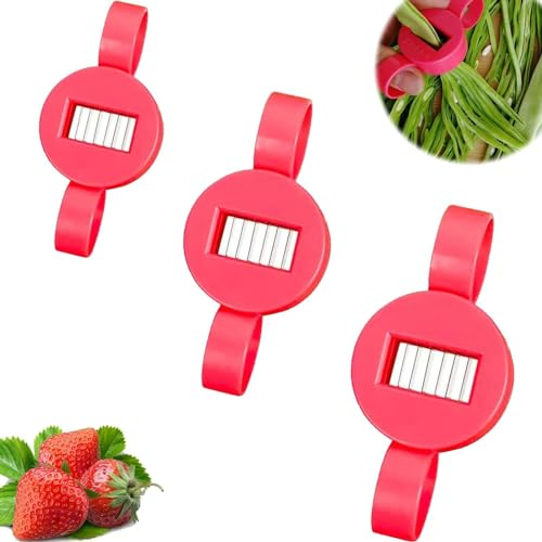 Legume Slicer, Handheld Round Legume Slicer, Food Slicer for Kitchen Gadgets, Multipurpose Functional Vegetable Veggie Chopper, Green Beans Slicer Cutter, Food Chopper (Color : 3pcs)