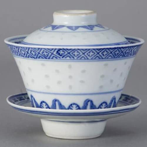 Kung Fu Teeschale, 160 ml, Jingdezhen, blau-weiße Porzellanterrine, Kung-Fu-Teeservice, Reisewasserkocher