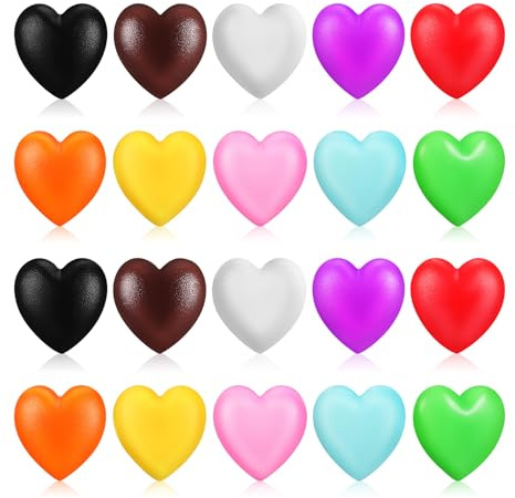 LIFKOME Glasses Ear Grips Anti-Slip Silicone Ear Hooks for Glasses and Sunglasses Lightweight Comfortable Holders with Heart Shape Design 20 Pack Prevent Glasses from Sliding