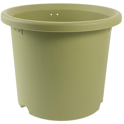 CAXUSD Grand Pot De Plastique avec Drainage Pot Arrondi pour Plantes Intérieur Et Extérieur Capacité Design Simple Et