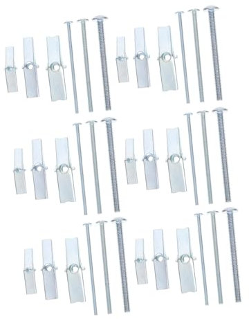 JECOMPRIS 48pièces Kit De Boulons à Ailettes Et Écrous Pour Cloisons Sèches Pour Creux Installation Facile Pour Lampes Étagères Et Meubles